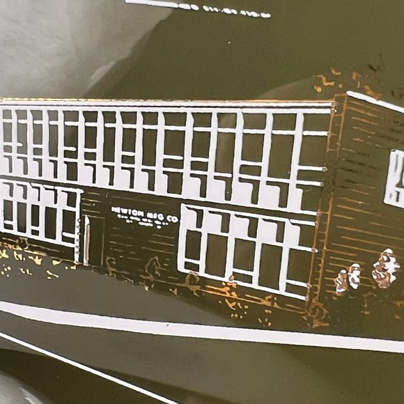 Vtg Newton Manufacturing Company Tempered Glass Tip Trinket Dish Catch All - Picture 8 of 10